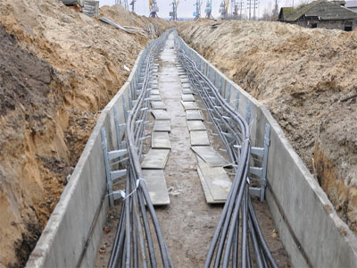 Прокладка кабелей в каналах 