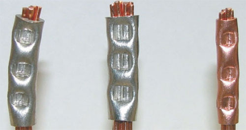 Соединение проводов методом опресовки